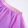 Metallic Rainbow Sequin Unicorn Hearts Navy Blue Girls Pleated Tutu Skirt