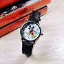Mickey Mouse Kids Watch Children Leather Strap Quartz Watches Boy Girl Birthday Gift Clock Young Man Happy Time Top