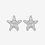 Milskye S925 Silver Jewelry for Party 18K Yellow Gold Plated Starfish Earrings