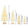Mini Christmas Trees Desktop Decoration Sisal Trees Bottle Brush Small Pine Trees Christmas Decoration