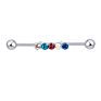 Mix Styles 50Pcs Surgical Steel Industrial Barbell 14G Earrings Tragus Piercing Cartilage 38Mm 1&1/2 Inch Long Bar Body Jewelry