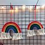 Mixed 14 Colors Ins Home Decor Hand Woven Kids Room Rainbow Hanging Decoration Rainbow Macrame Wall Hangings