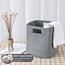 Mixed Color Decorative Tall Laundry Gift Organi Dog Toy Home Decor 100% Cotton Rope Basket Bin with Handle
