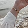 Moge Non Tarnish Jewelry Honeycomb Hexagon Geometric Goldplated Bracelet Clear Stainless Steel Bangles Women