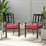 Moisture-Proof Soft Polyester Waterproof Patio Chair Cushions for Wrought Iron Chairs