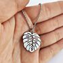 Monstera Plant Tropical Necklace Jowelri Minimalista Sets Stainless Steel De