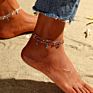Multilayered Foot Jewelry Cuban Chain Anklet Blue Eyes Beach Anklet Chain Anklets