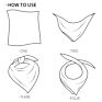 Muslin Blanket Happyflute 4Pcs/Pack Muslin Baby Bibs Cotton 2 Layer Burp Cloth Cute Scarf 60*60Cm