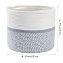 Natural Cotton Rope Storage Baskets round Woven Basket Home Decoration Laundry Hamper Rope Basket with Handles