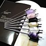 Natural Energy Amethyst Reusable Healing Crystal Straw Agitator Energy Stone Natural Crystal Hexagonal 304 Stainless Steel Straw