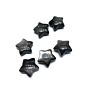 Natural Small Silver Obsidian Crystal Carving Star for Decoration Pendant
