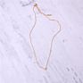 Necklaces Gold Plated Lovely Small Tiny Three Sideway Heart Charms Choker Women Necklace