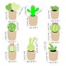 Needle Felting Supplies Kit Wool Felt Starter Set Succulent Plants and Cactus 8-In-1 Pack Easy to Follow Full Range