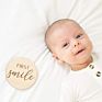Newborn Baby Monthly Milestone Maple Card, Monthly Milestone Baby Photo Props, Baby Girl or Baby Boy Newborn Gift