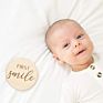 Newborn Baby Monthly Milestone Maple Card, Monthly Milestone Baby Photo Props, Baby Girl or Baby Boy Newborn Gift