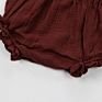 Newborn Infant Shorts Soft Muslin Cotton Ruffle Solid Color Baby Bloomers