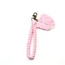 Newest Colorful Bohemia Cotton Rope Woven Leaves Feather Tassel Key Ring Boho Macrame Keychain