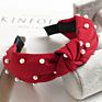 Newest Design Daily Chiffon Pearls Lady Hair Band Multicolor Knotted Girl Soft Headband