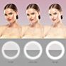 Newest Rechargeable 3-Level Brightness Makeup Mobile Phone Led Selfie Ring Light