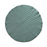 Non-Toxic Dark Green Plaid round Non-Skid Play Mats for Baby