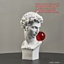 Nordic Art Classroom Half-Body Figure Sketch Plaster Sculpture Living Room Entrance Art Decorations Decoration Modern
