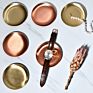 Nordic Brass Circular Tray Top Storage Plate Simple Design Jewelry Tray Table Decoration