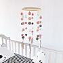 Nordic Style Pom Pom Ball Crib Felt Baby Mobile for Babies Bed Nursery Room Decor