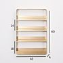 Nordic Wall Cosmetics Display Rack Nail Polish Lipstick Shelf Multi - Layer Creative Gold Shelf Table