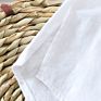 O-Neck Short Sleeve Boys Button up down Mens Dress Plain Free Size Solid Men's Shirts in All White Linen Shirt