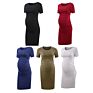 O Neck Knee Length Apparel Maternity Pregnant Nursing Dress