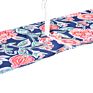 Oilproof Printed Blue Flower Outdoor Table Runner Printing Waterproof Zipper Table Runner