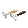 Olive Wood Handle Safety Razors Double Edge Razors Classical Tradition Razors Small Order Accept