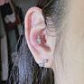 Opal Labret Stud Cz Gem Earring Ear Tragus Cartilage G23 Titanium & Surgical Steel Flat Bar Threaded Body Piercing Jewelry