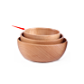 Organic Bowl 100% Natural round Salad Bowl Bamboo Wooden Bowls