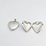 Oval Shape Blank Locket Pendant Necklace Photo Frame Chain Necklace Heart Locket Stainless Steel Wedding Jewelry Joyas Plata