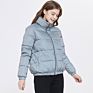 Oversized Coats Stand Neck Zipper Thick Warm Jacket Women Bubble Coat