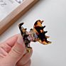Package Plastic Shell Curved Leopard Small Hair Clamp Clips Hairclips Cellulose Acetate Kids Mini Hair Claws for Babies