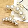 Pearl Plastic Elegant Clamp Korean Hair Claw Clip