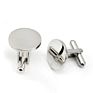 Personalized Stainless Steel Jewelry Cufflinks Golden round Blanks Cuff Links for Men