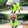 Pet Dog Raincoat the Dog Face Pet Clothes Jumpsuit Waterproof Dog Cat Jacket Water Resistant Clothes Pet Coat