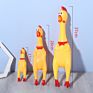 Pet Squeak Toy Yellow Big Mouth Screaming Chicken Dog Chew Molar Toy