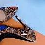 Pl0113 plus Size Women High Heel Shoes Snakeskin Pumps