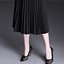 Plain Dyed Skirt for Women Korean Style Simple Pleated Skirt Mesh Chiffon Skirt
