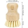 Plastic Free Bamboo and Sisal Dish Brush Dishes Scrub Brush for Dishes Pot Pans