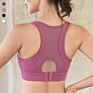 Plus Size Hollow Mesh Beauty Back Sujetador Deportivo Seamless Wirefree Breathable Sports Bras Workout Gym Yoga Bra for Womens