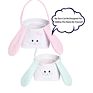 Plush Easter Bunny Basket Personalized Cute Monogrammed Easter Girls Bucket Bag