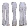 Popular Casual Nightclub Flare Trousers plus Size Sequined Wide Leg Pants Fall Clothing for Women