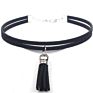 Popular Choker Necklace Set 10 Styles Mixed Black Lace Chocker Necklace, Black Velvet Leather Choker Lx029