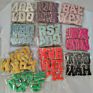 Portable Embroidery Patches Glitter Corduroy Makeup Bag Travel Small Cosmetic Bags