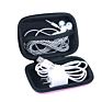 Portable Eva Reusable Usb Cable Zip Storage Bag Travel Earphone Storage Case